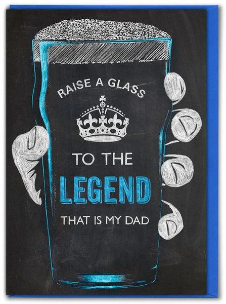 RAISE A GLASS FATHER'S DAY CARD