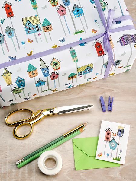 Bird houses Gift Wrap