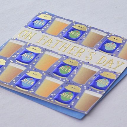 On Fathers Day (Beer) Card