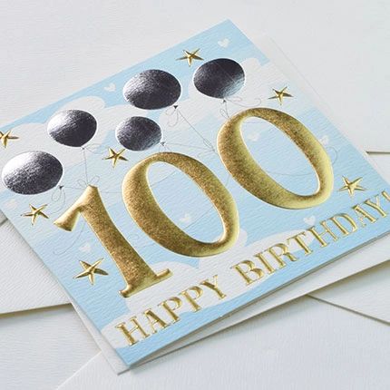 Happy 100th Birthday Card Q1207