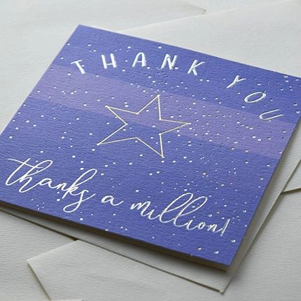 Thank You 'Thanks a million' Card