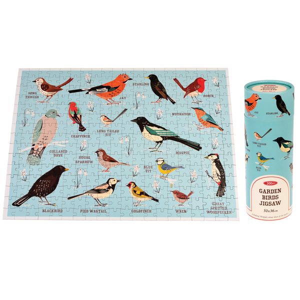 GARDEN BIRDS PUZZLE IN A TUBE