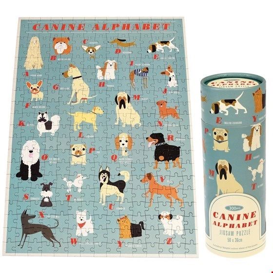 CANINE ALPHABET PUZZLE IN A TUBE