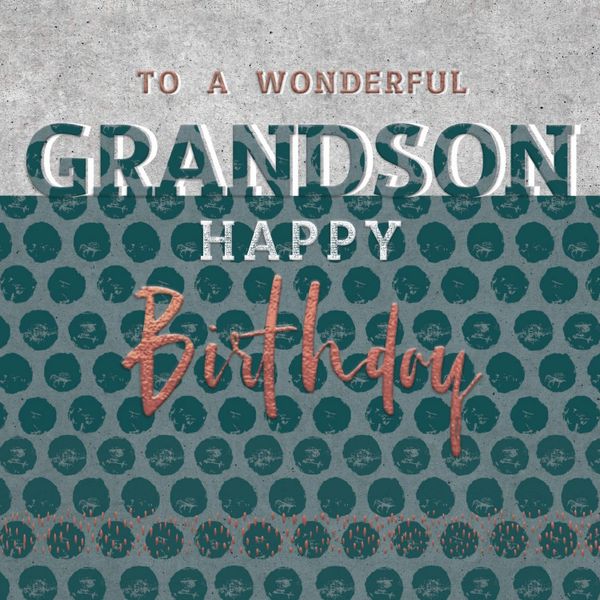 Wonderful Grandson Card