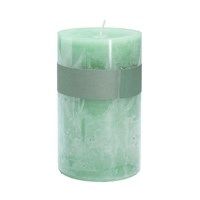 Green Sage Scented Pillar Candle, Small