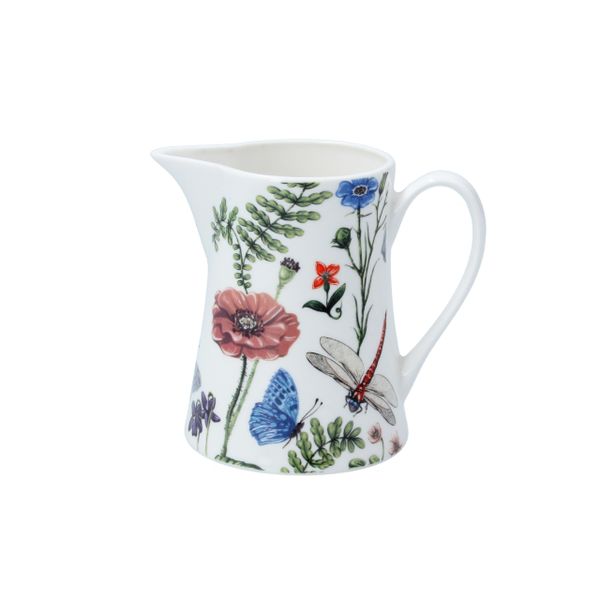 Bone China Jug Small - Flora Fauna