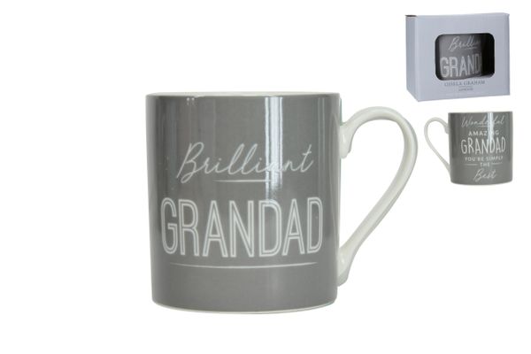 Grandad - Boxed Sentiment Mug - Grey