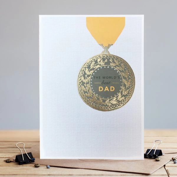 Worlds Best Dad Medal Card gg004