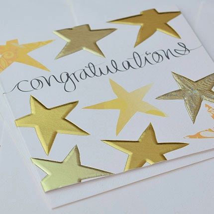 Stars Congratulations Card Q517