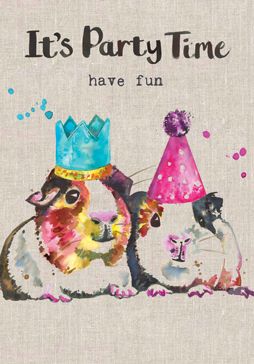 Party Guinea Pigs Card SA64