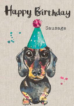 Happy birthday Sausage Card SA08
