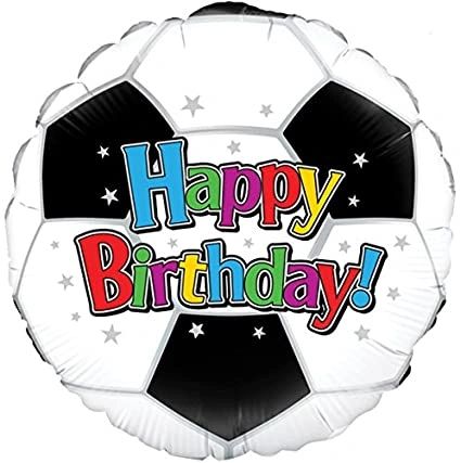 Happy Birthday Football Balloon
