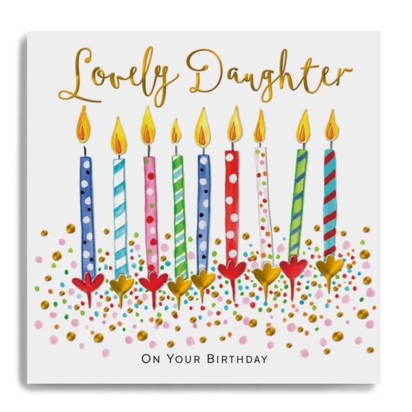 On Your Birthday Lovely Daughter Candles LA32 mooch
