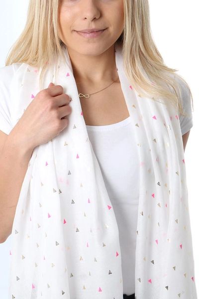 White Neon Scarf