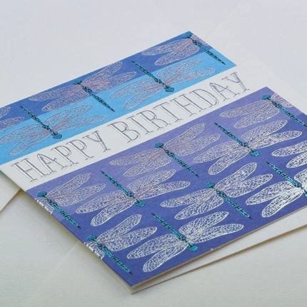 Dragon Flies birthday card q964