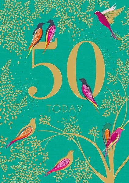 Sara Miller 50 Today Card SAMA05