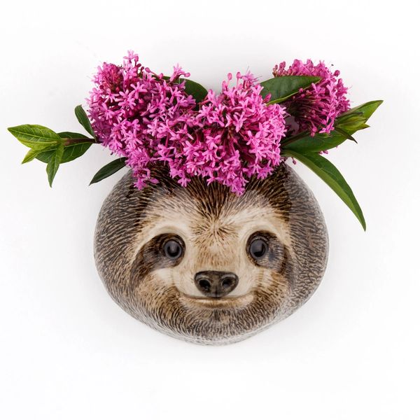 Sloth Wall Vase Small