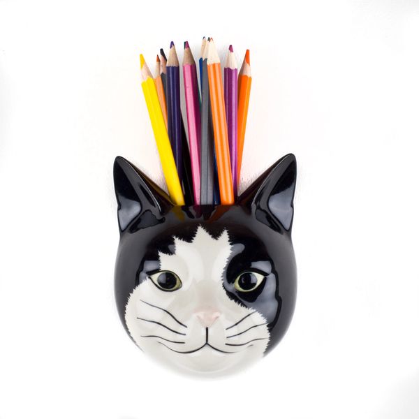 Barney Cat Wall Vase by Quail