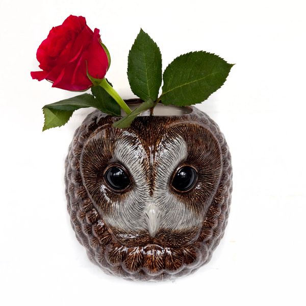 Tawny Owl Wall Vase by Quail