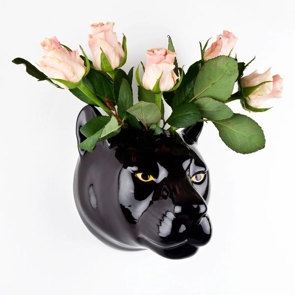 Black Panther Wall Vase