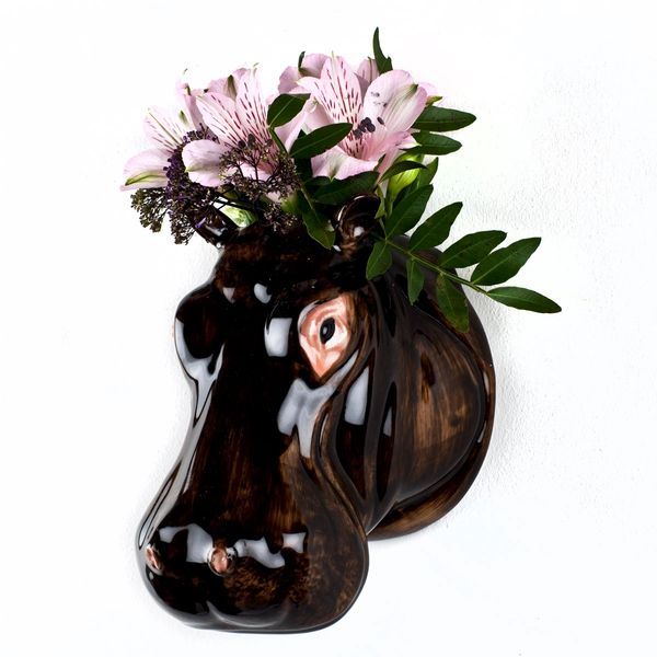 Hippo Wall Vase by Quail