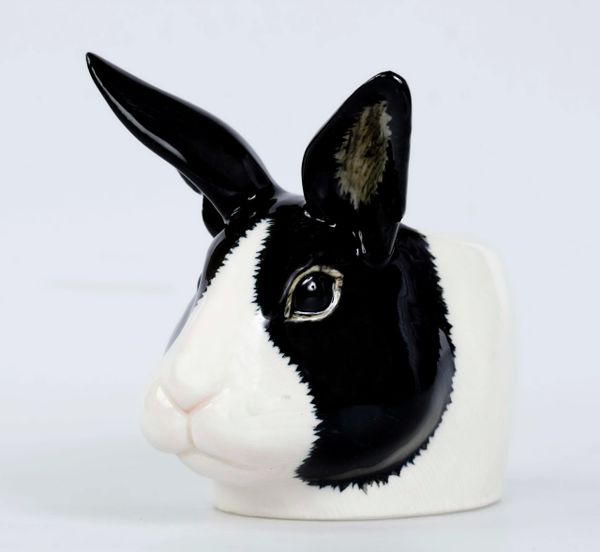 Dutch Rabbit B&W Face Egg Cup by Quail