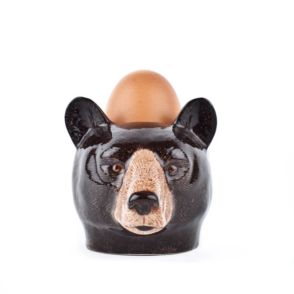 Brown Bear Face Egg Cup by Quail