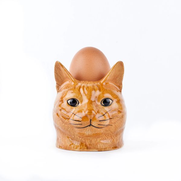 Ginger Cat ( Vincent ) Face Egg Cup by Quail
