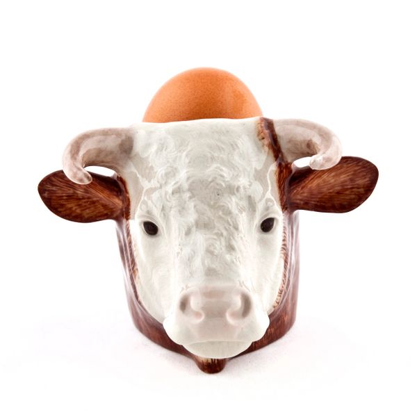 Hereford Bull Face Egg Cup by Quail Ceramics