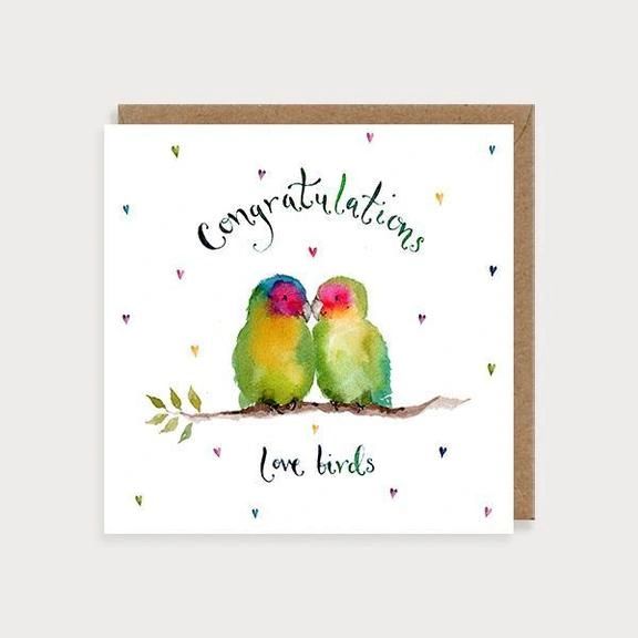 Congrats Love Birds Card