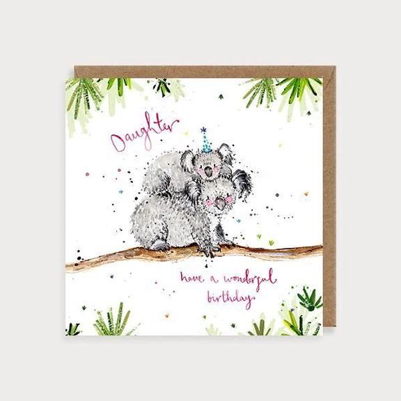 Daughter Koalas Birthday Card REL03