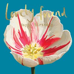 Lovely Friend Floral Foil bg03