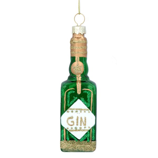 Glass Gin Bottle Decoration