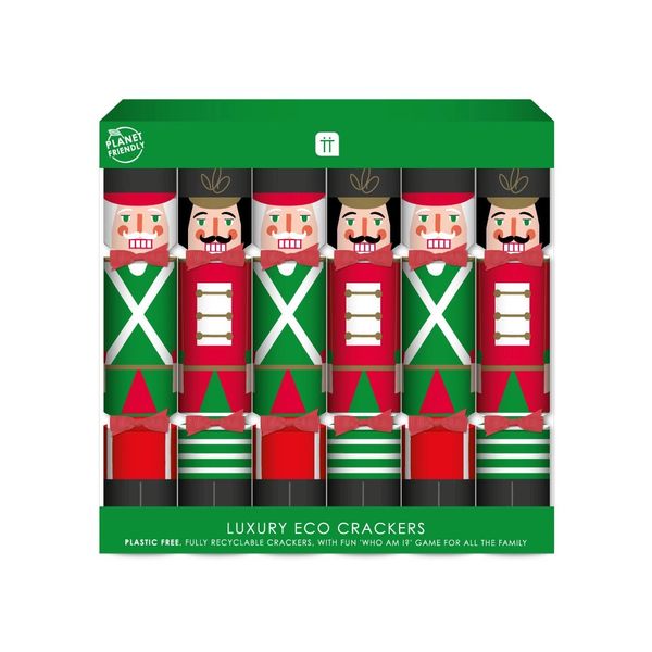 Botanical Nutcracker Crackers Who Am I Content 12" Pk 6 - 100% Plastic Free!