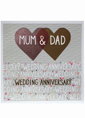 Mum & Dad Anniversary Jumbo Card