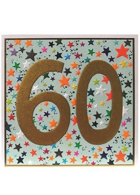 MALE 60TH BIRTHDAY Jumbo Card jj1842 | mooch