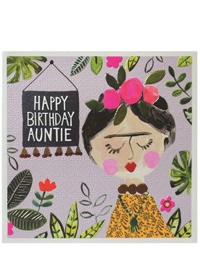 HAPPY BIRTHDAY AUNTIE Jumbo Card jj1853