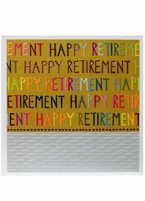 HAPPY RETIREMENT Jumbo Card JJ1805