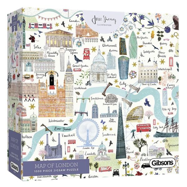 MAP OF LONDON 1000 PIECE JIGSAW PUZZLE