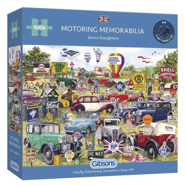 MOTORING MEMORABILIA 1000 PIECE JIGSAW PUZZLE