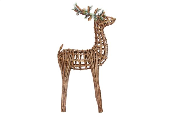 Large Wicker Deer Decoration - CLICK & COLLECT ONLY