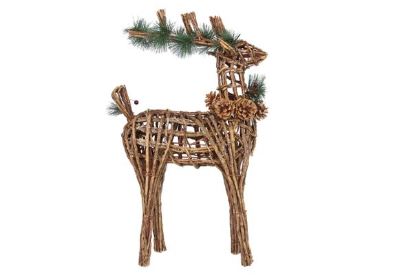 Small Wicker Deer Decoration - CLICK & COLLECT ONLY