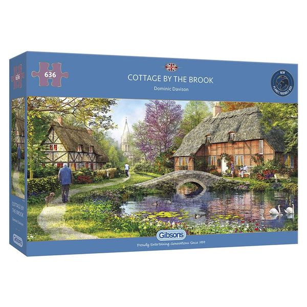 COTTAGE BY THE BROOK 636 PIECE JIGSAW PUZZLE