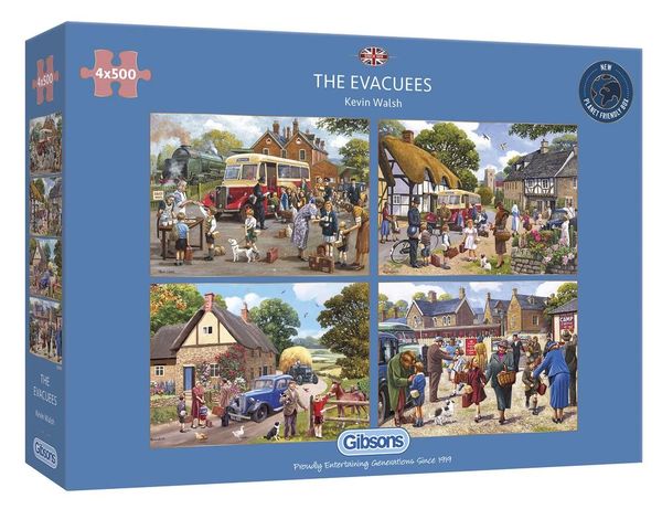 THE EVACUEES 4 X 500 PIECE JIGSAW PUZZLE