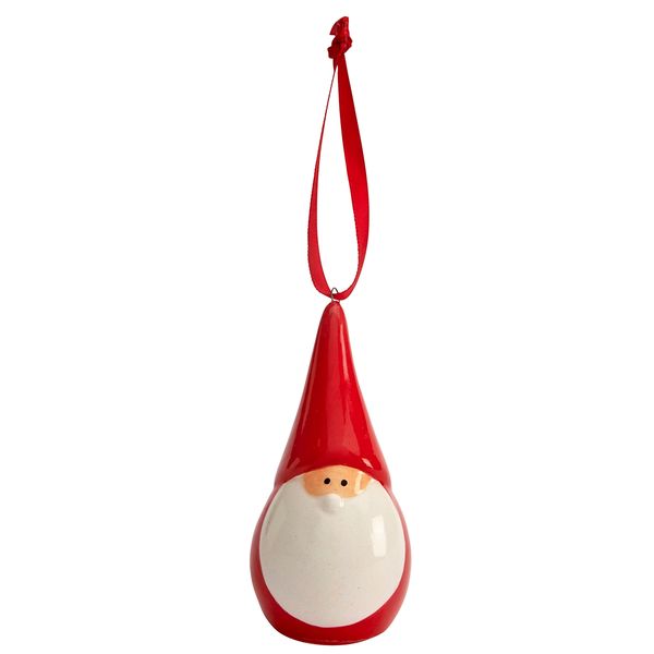 Ceramic Santa hanging decoration