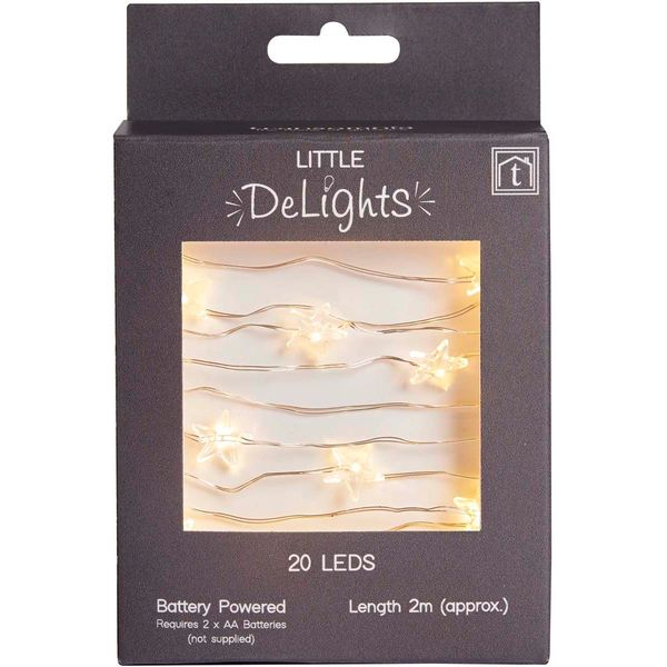 Star Silver string light (20 LEDs)