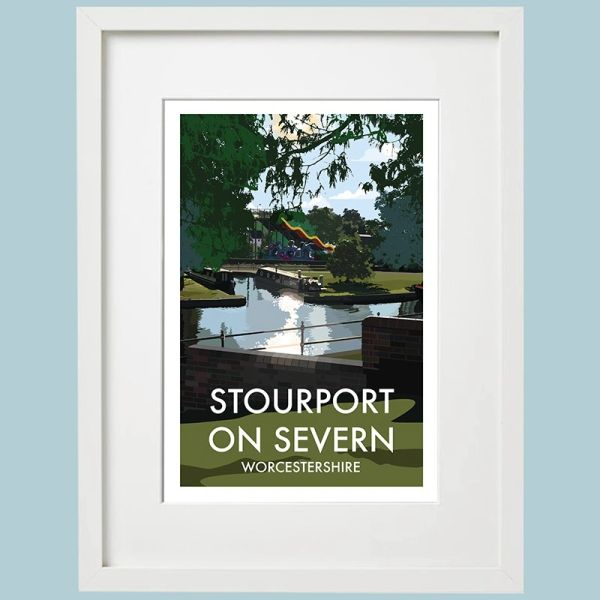 Stourport Framed Print inc. Funfair