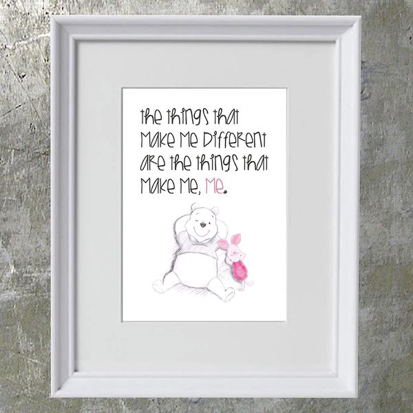 Winnie the Pooh Quote Framed Print | mooch