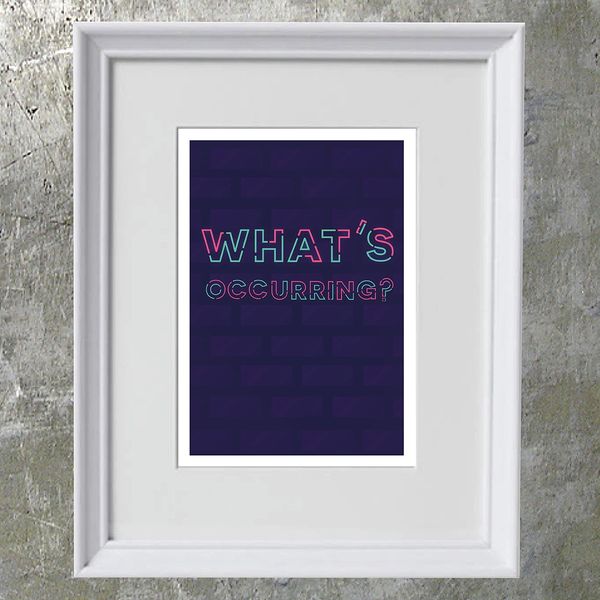 What's Occurring? Framed Print