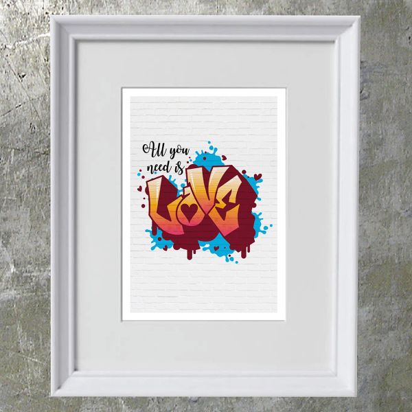All you need is Love Framed Print